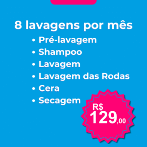 Plano Ouro - 8 Lavagens Mensais