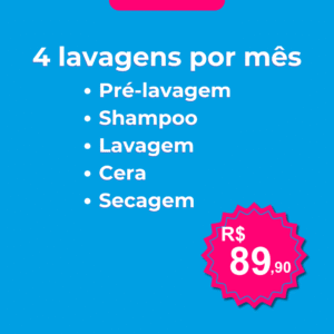 Plano Prata - 4 Lavagens Mensais